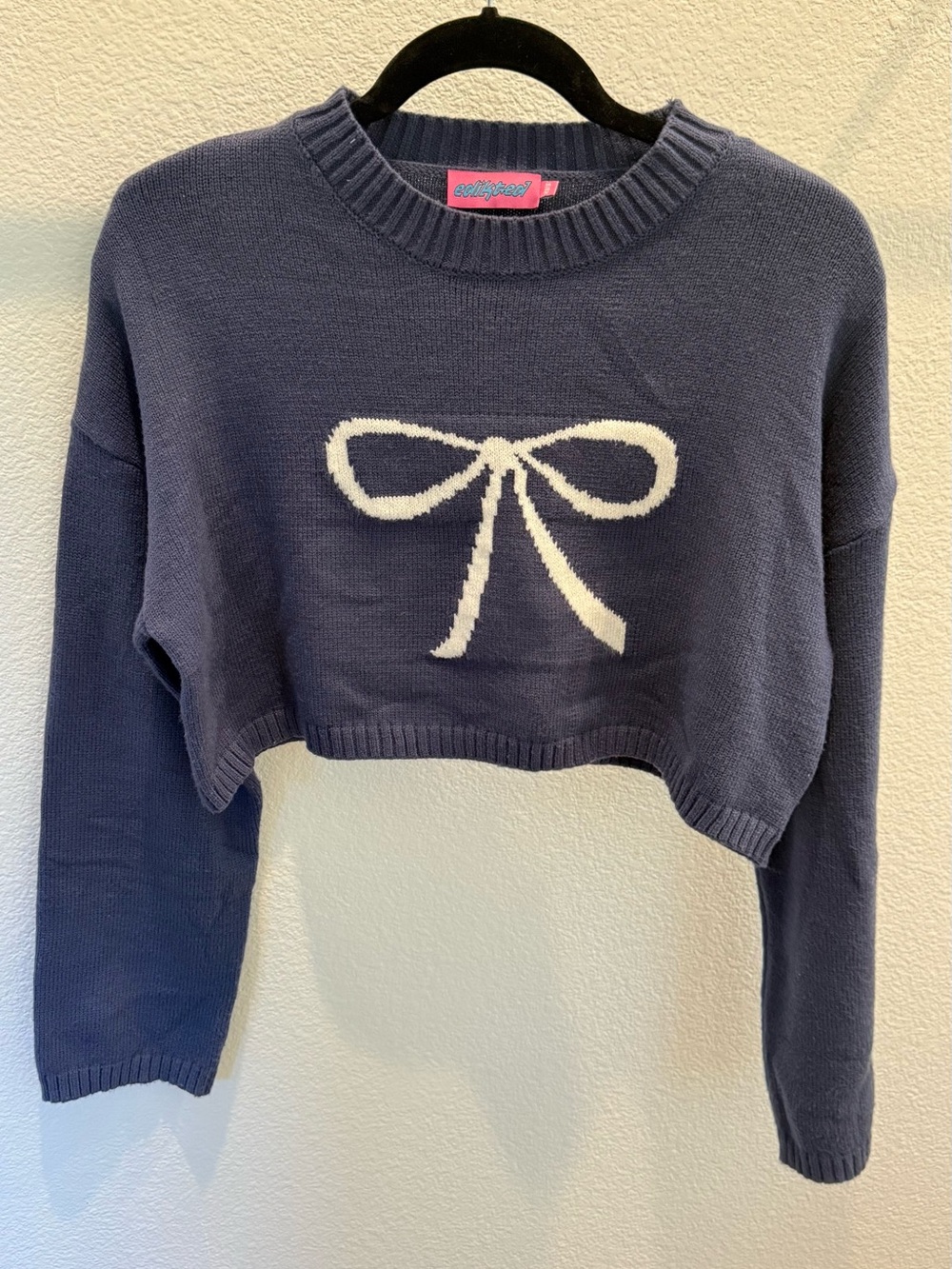 Edikted cropped Bow sweater